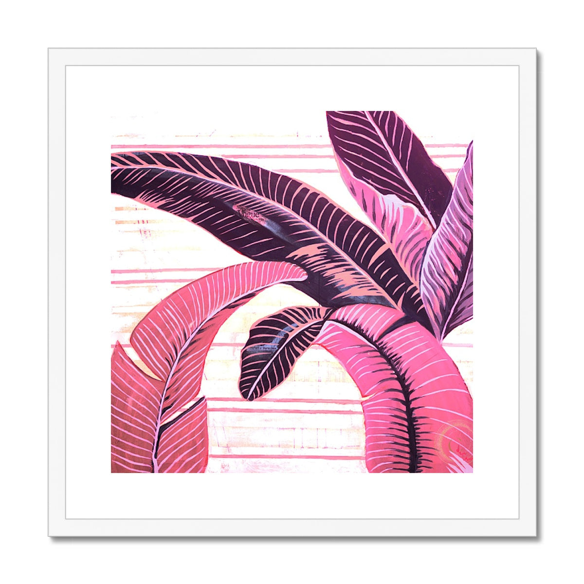 The BHH in Pink Coral Framed & Mounted Print