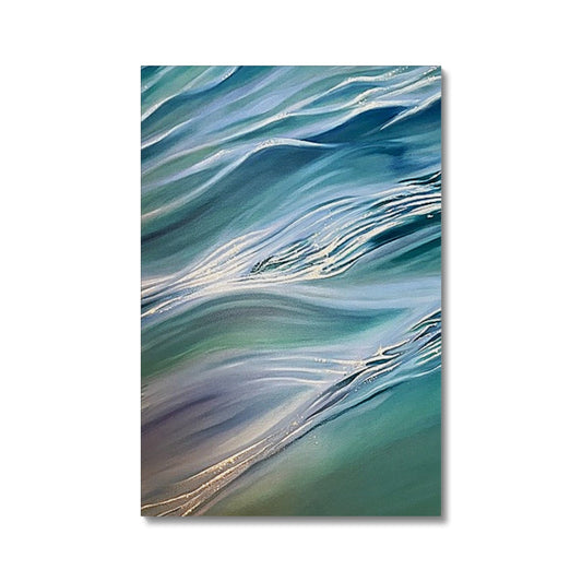Ocean Bliss 1 with Lavender Stretched Canvas Print