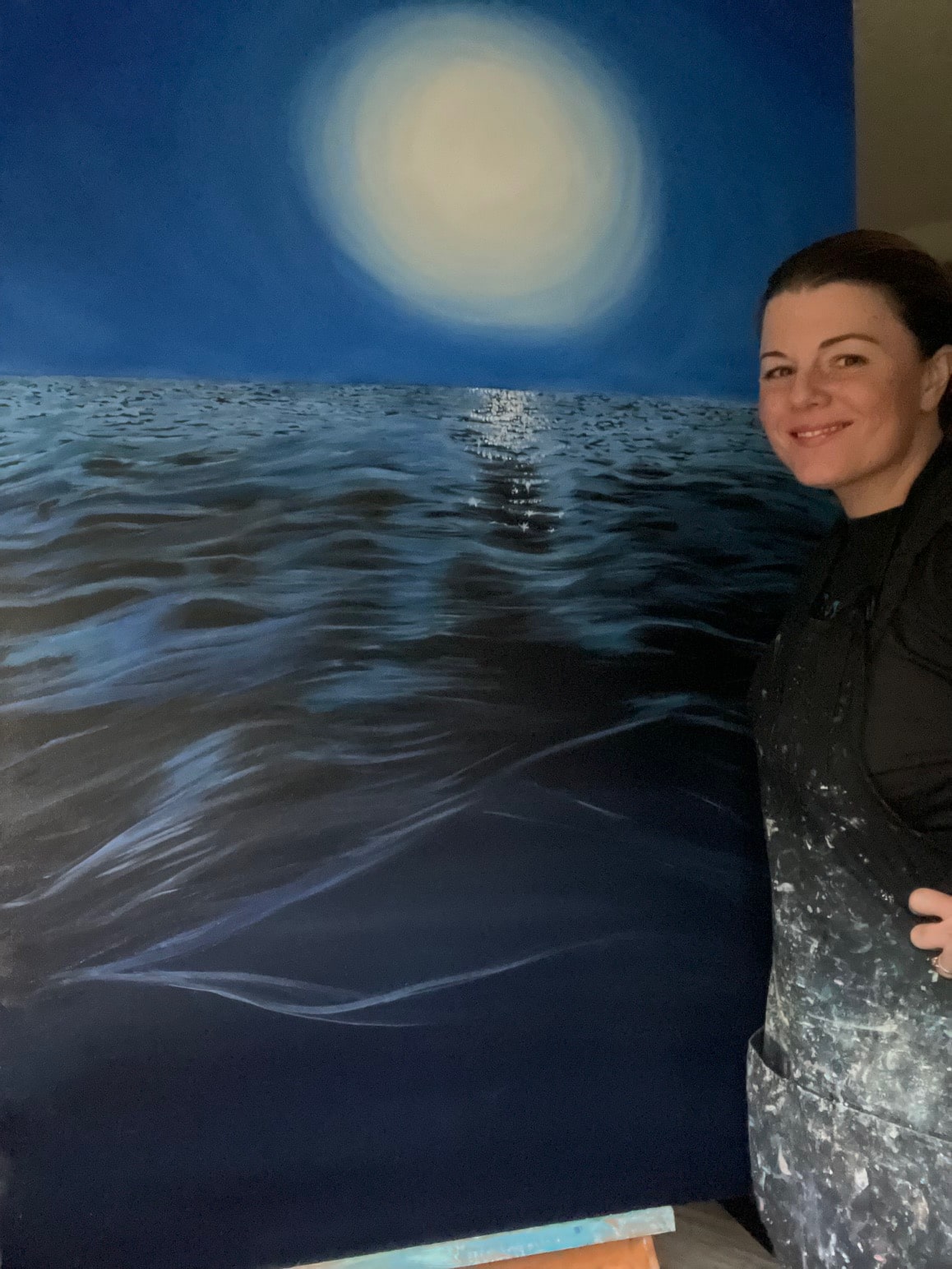 Full Moon Vortex Canvas Print