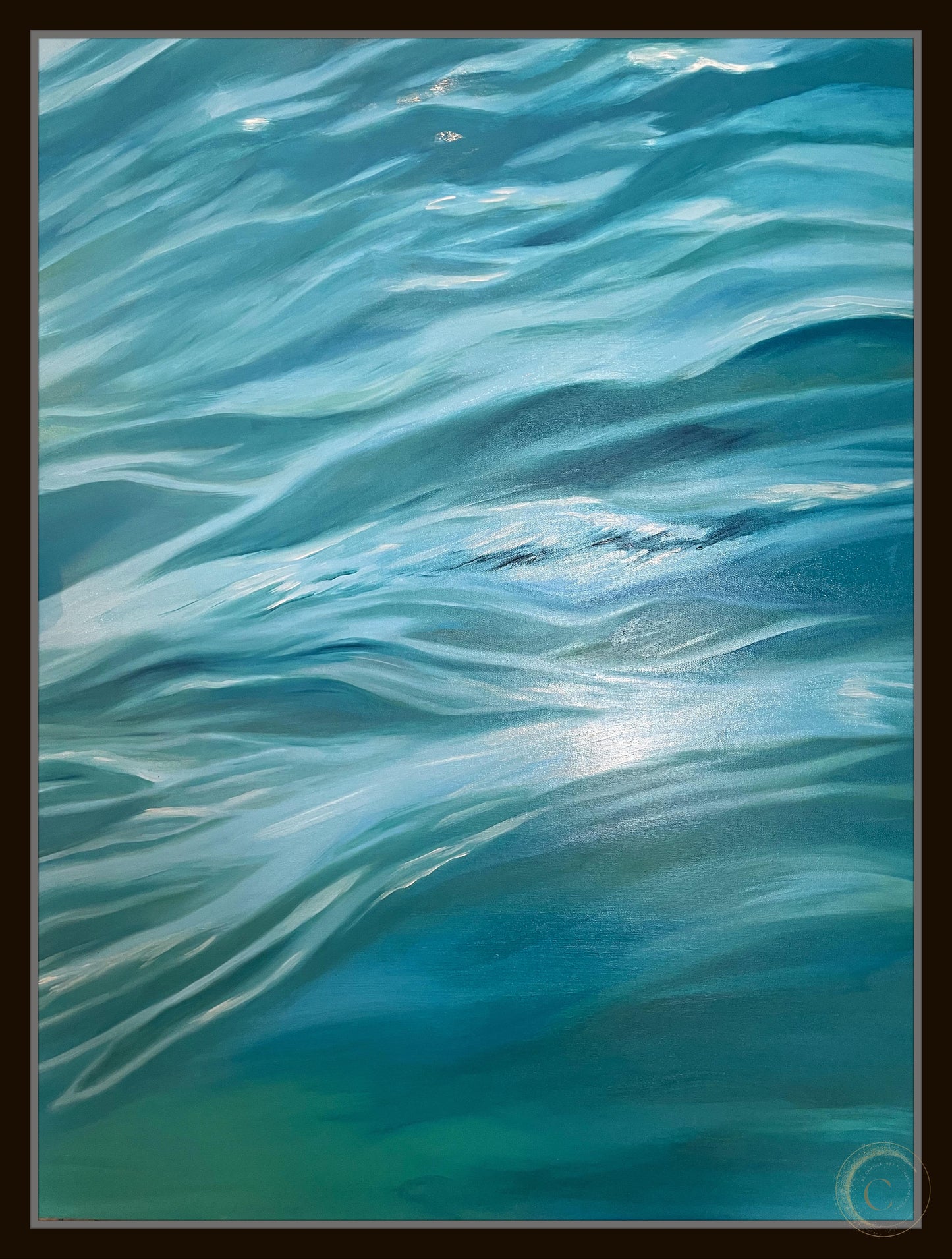 Ocean Bliss 1 Stretched Canvas Print