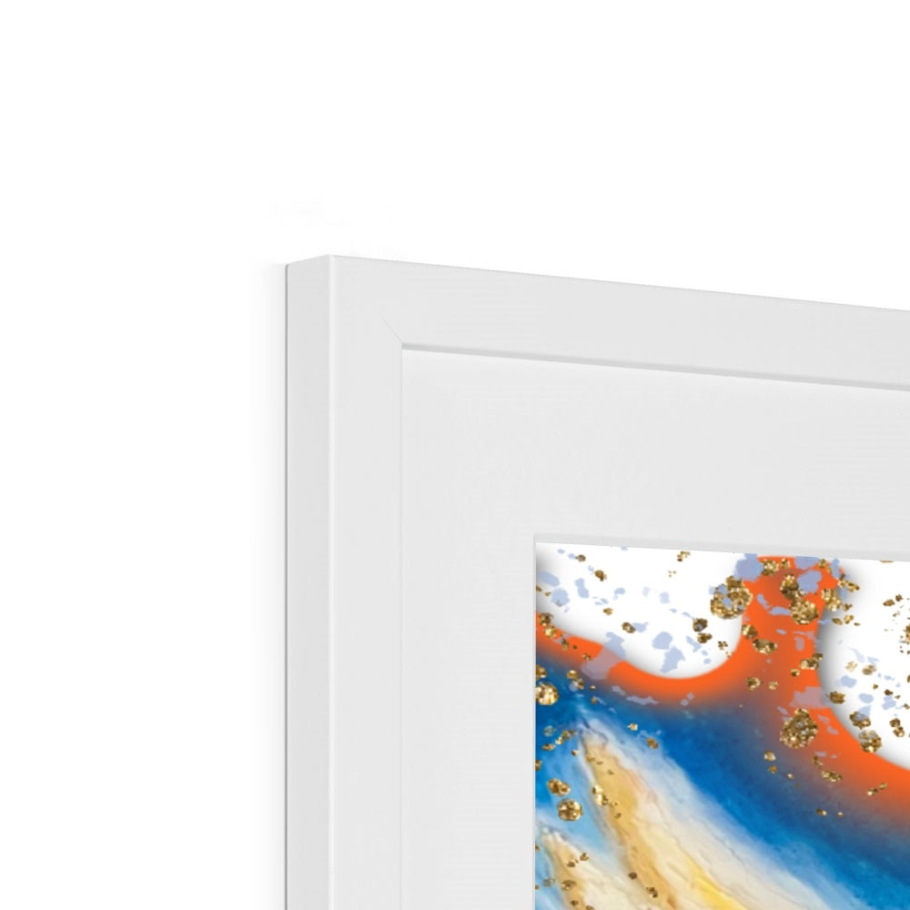 'Burning Heart of Love' Framed & Mounted Print