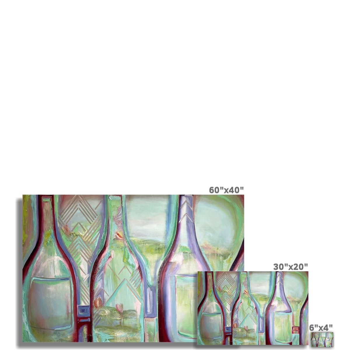 Impressionist Wine Bottle Photo Art Print