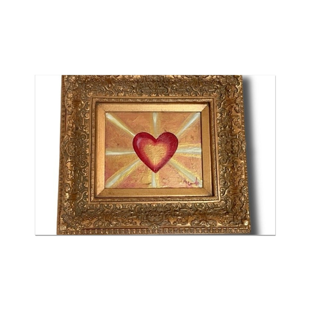 'Divine Heart Illumination' Photo Art Print