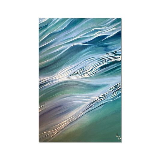 Ocean Bliss 1 with Lavender Fine Art Print