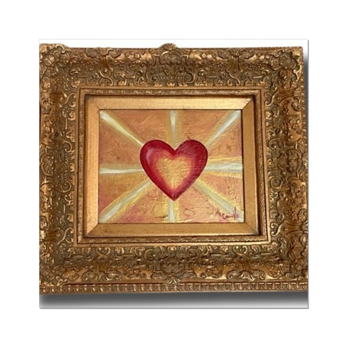 'Divine Heart Illumination' Photo Art Print