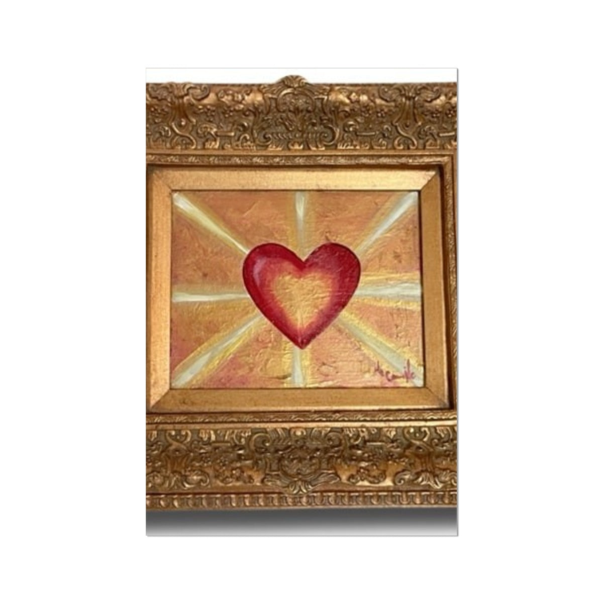 'Divine Heart Illumination' Photo Art Print