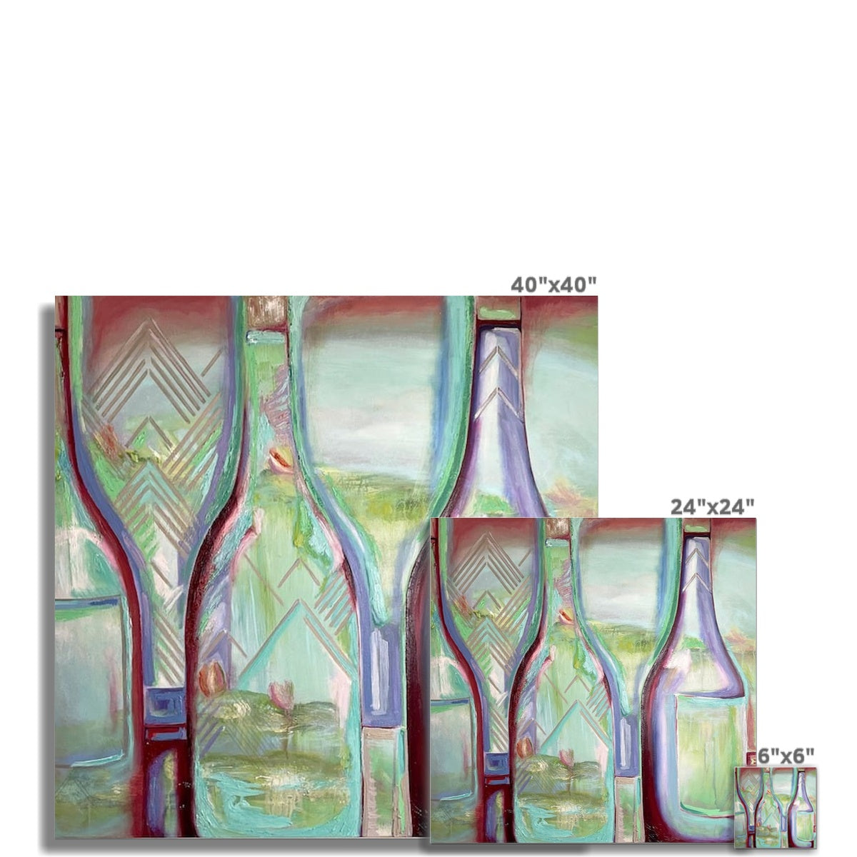 Impressionist Wine Bottle Photo Art Print