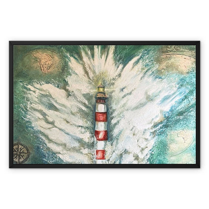 'Live Like a Lighthouse' Framed Canvas Print