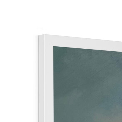 Sunset at Haystack Rock Framed Print