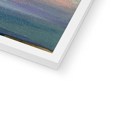 Sunset at Haystack Rock Framed Print