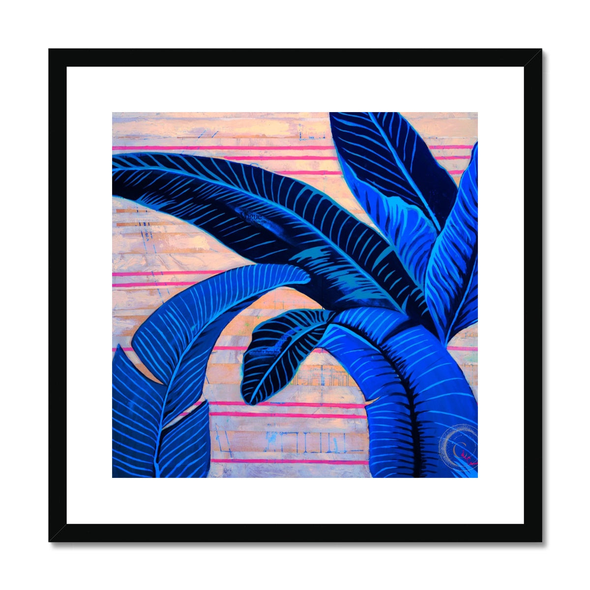 The BHH in Electric Blue Framed & Mounted Print