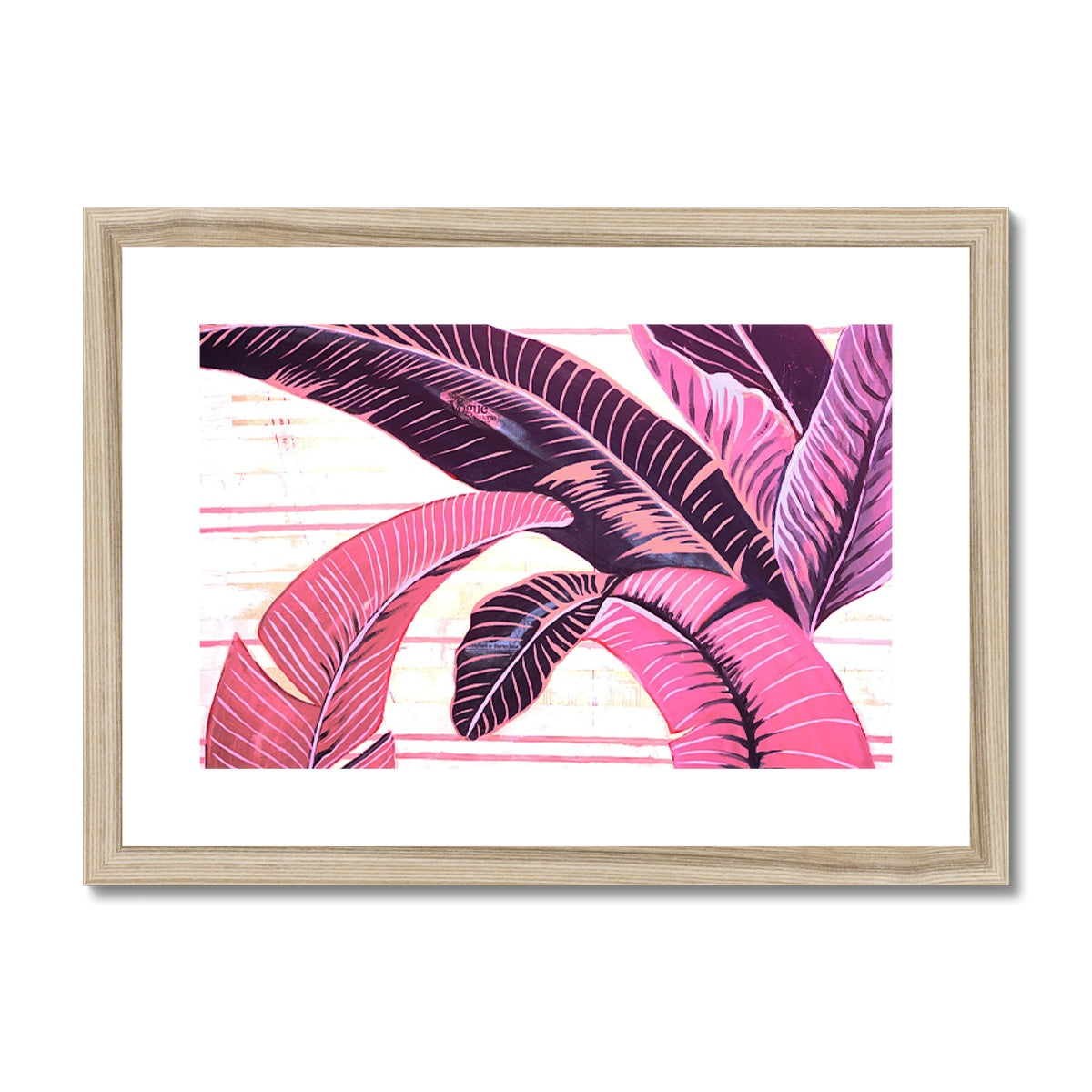 The BHH in Pink Coral Framed & Mounted Print