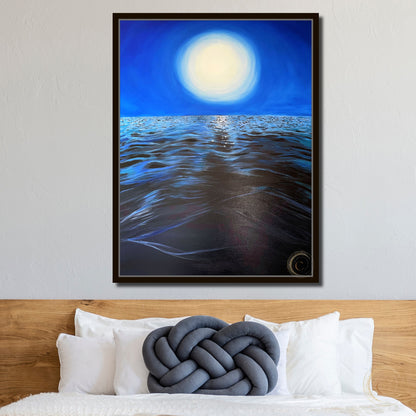Full Moon Vortex Canvas Print