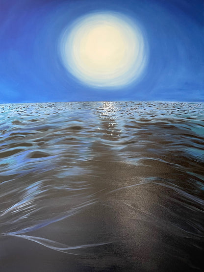 Full Moon Vortex Canvas Print