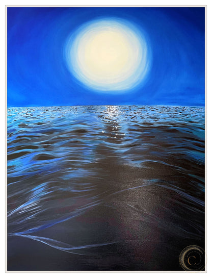 Full Moon Vortex Canvas Print