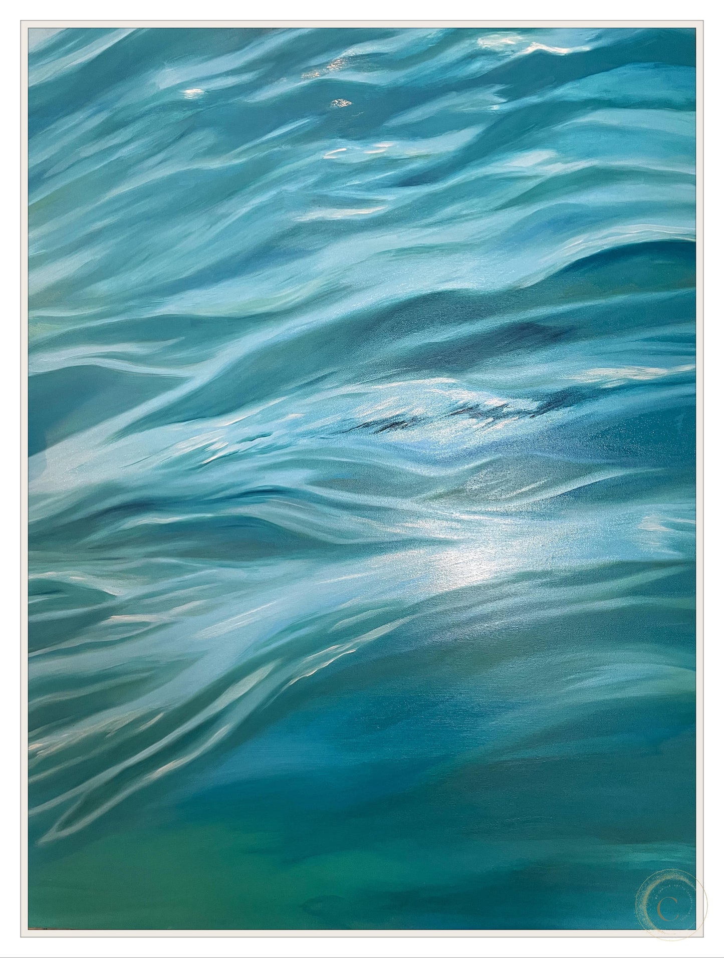 Ocean Bliss 1 Stretched Canvas Print
