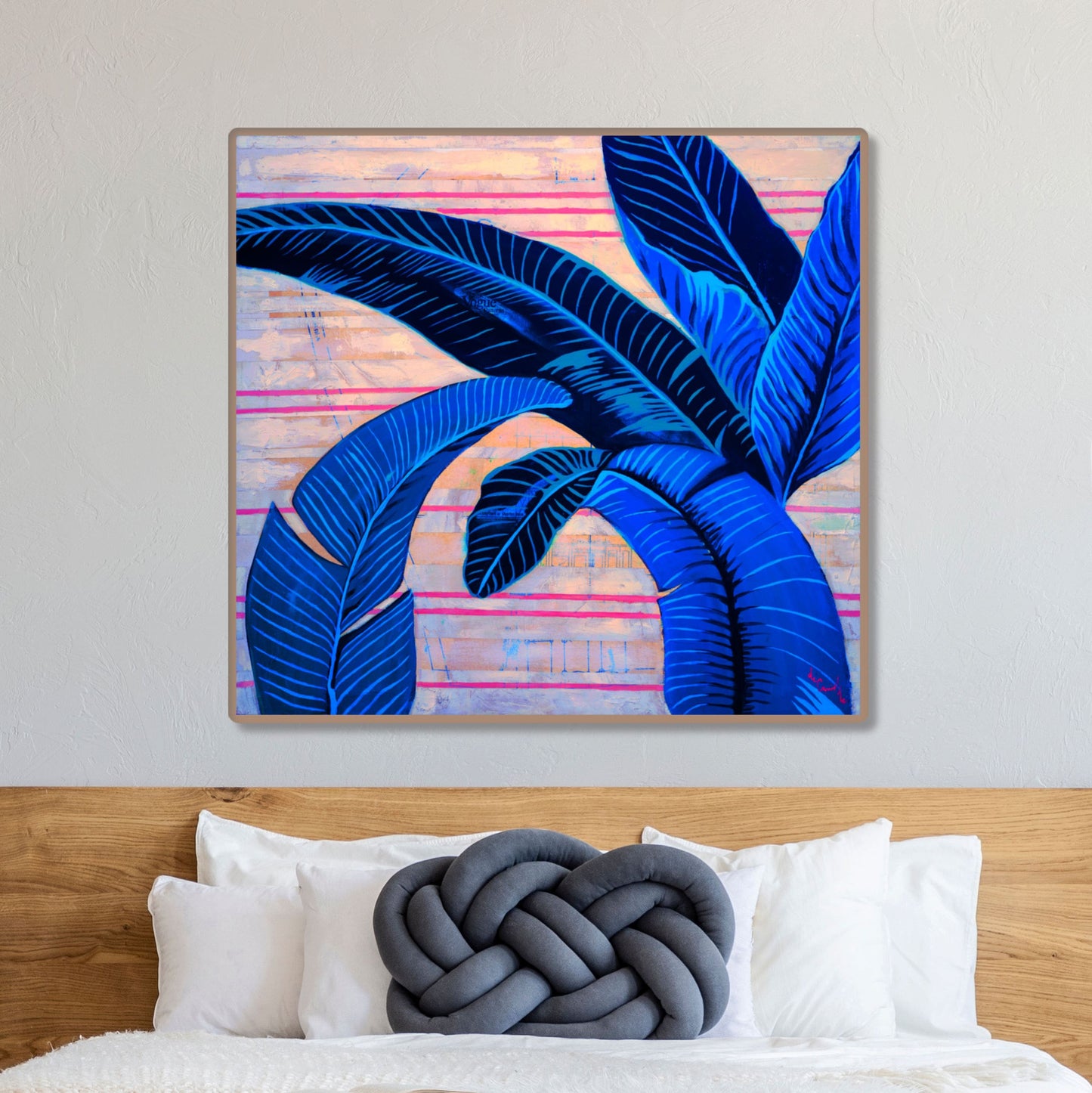 The BHH in Electric Blue Canvas Print