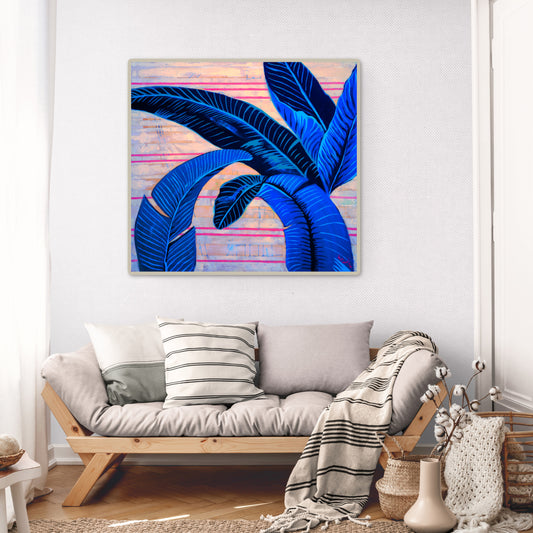 The BHH in Electric Blue Canvas Print