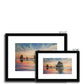 Sunset at Haystack Rock Framed & Mounted Print