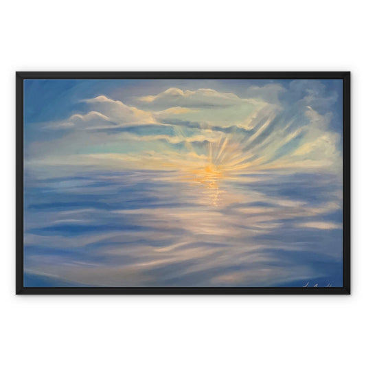 'Ocean Bliss 5' Framed Stretched Canvas Print