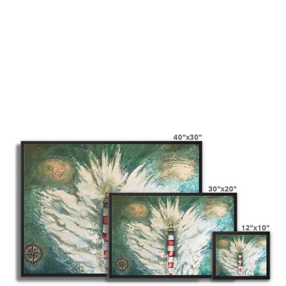 'Live Like a Lighthouse' Framed Canvas Print