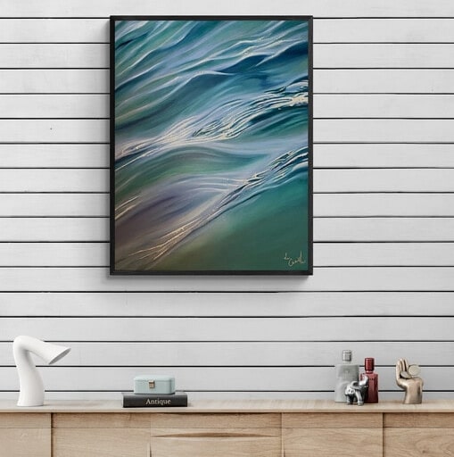 Ocean Bliss 1 with Lavender Canvas Print