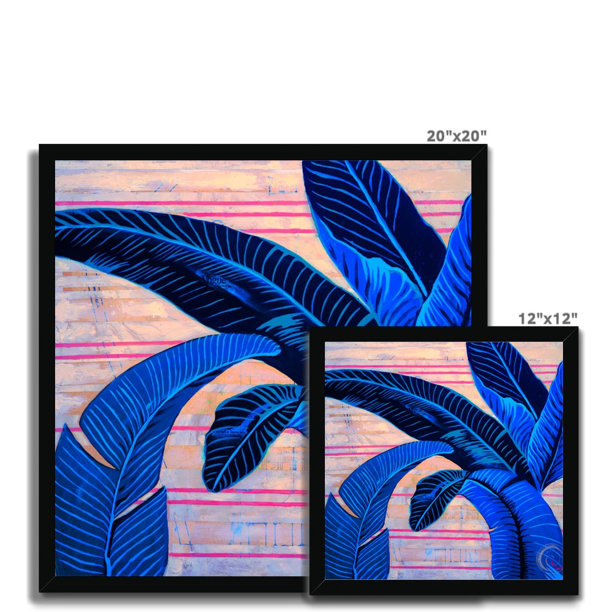 The BHH in Electric Blue Framed Print