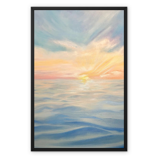 'Ocean Bliss 3' Framed Stretched Canvas Print
