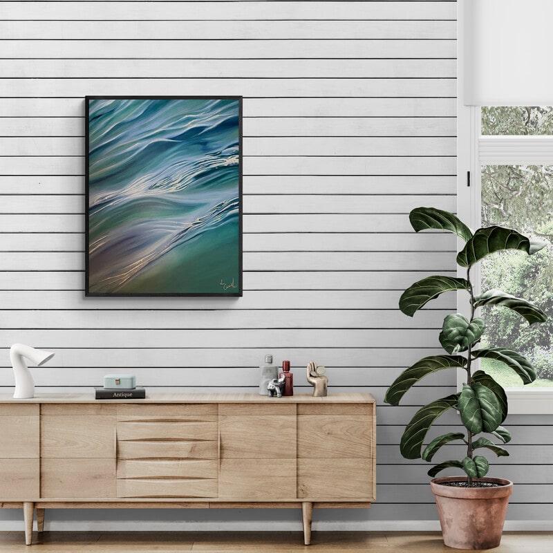 Ocean Bliss 1 with Lavender Canvas Print