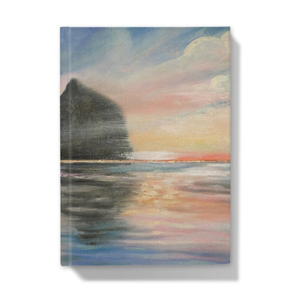 Sunset at Haystack Rock Hardback Journal
