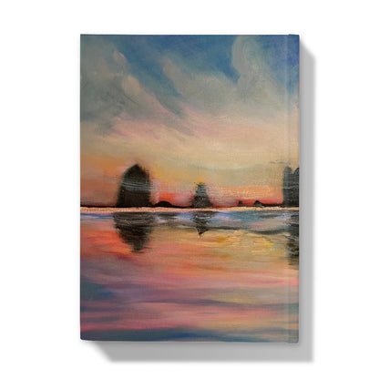 Sunset at Haystack Rock Hardback Journal