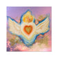 Burning Heavenly Heart of Love Photo Art Print