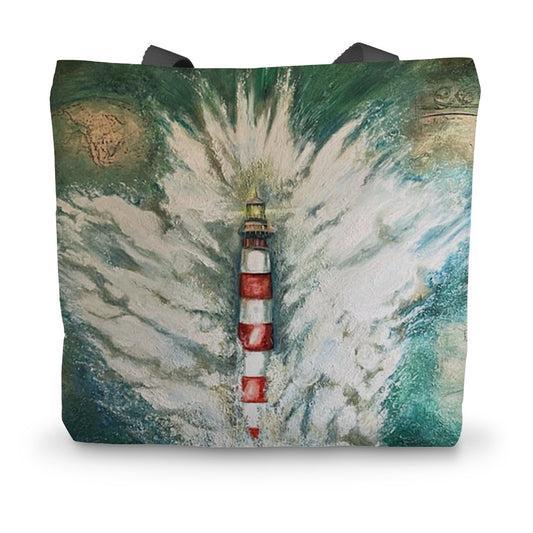 'Live Like a Lighthouse' Canvas Tote Bag