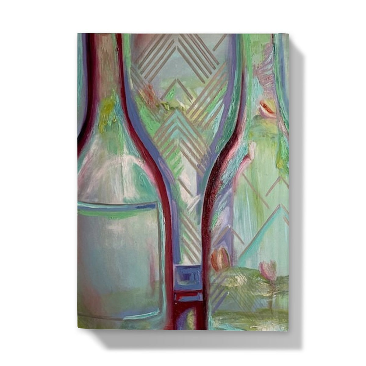 Impressionist Wine Bottle  Hardback Journal